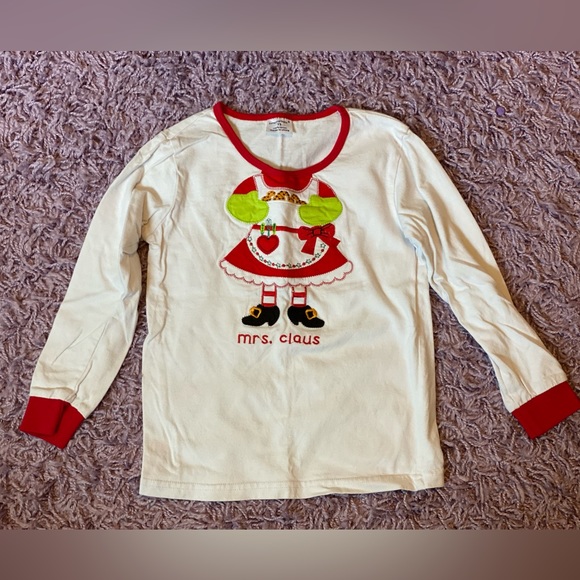 Jumping Baby girls size 7 Mrs Claus Christmas pj set - Picture 9 of 16